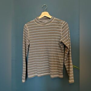 Vintage Striped Turtleneck